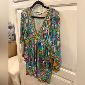 Trina Turk bathing suit cover-up swimwear Pucci inspired